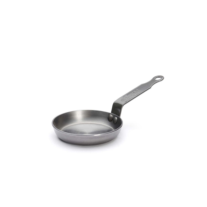 DE BUYER Padella Blini MINERAL B ELEMENT 12 cm piccola mini padella di ferro