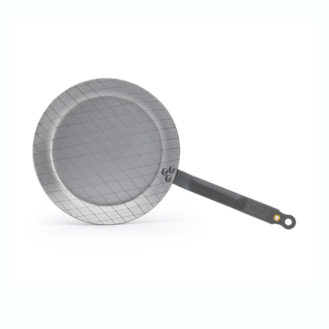 DE BUYER Steakpfanne MINERAL B 28 cm Eisenpfanne mit Rautenprägung