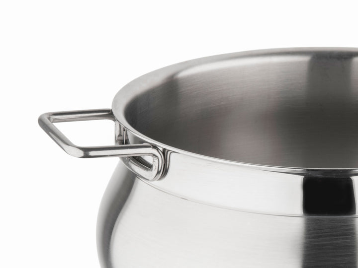 BARAZZONI Dampfgartopf TUMMY Edelstahl 22 cm Kochtopf + Deckel + Dämpfeinsatz