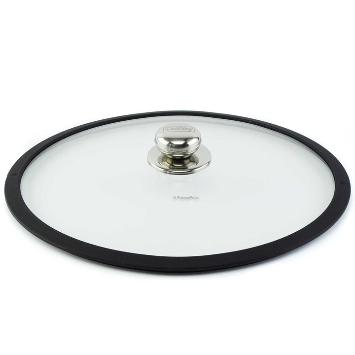 CASTEY Glasdeckel  36 cm mit Silikonring hitzebeständig bis 220°C ofenfest