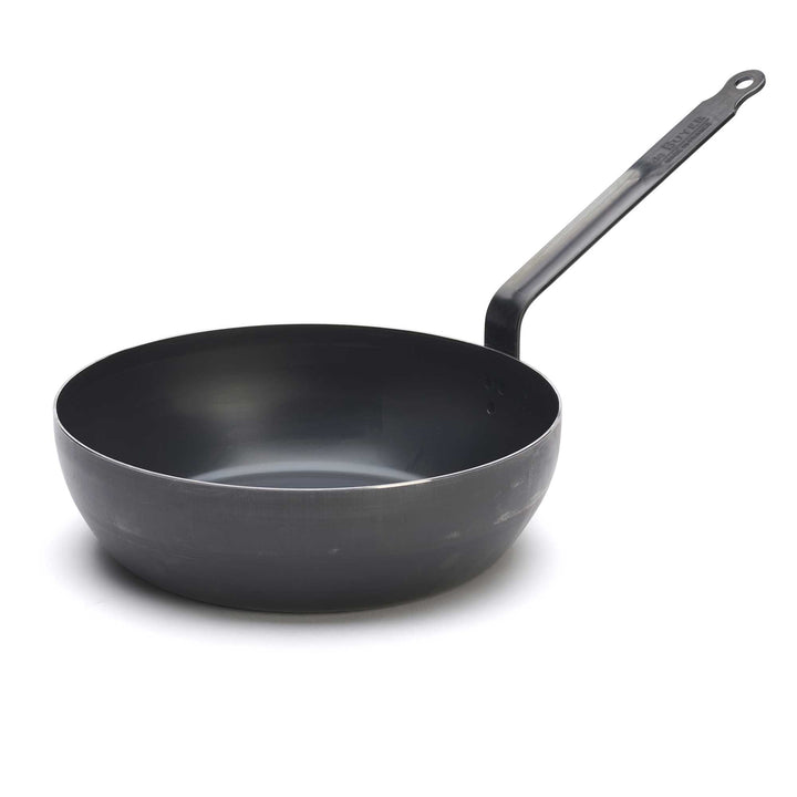 DE BUYER Bauernpfanne 28 cm BLUE CARBON Stahlpfanne Eisenpfanne hoch