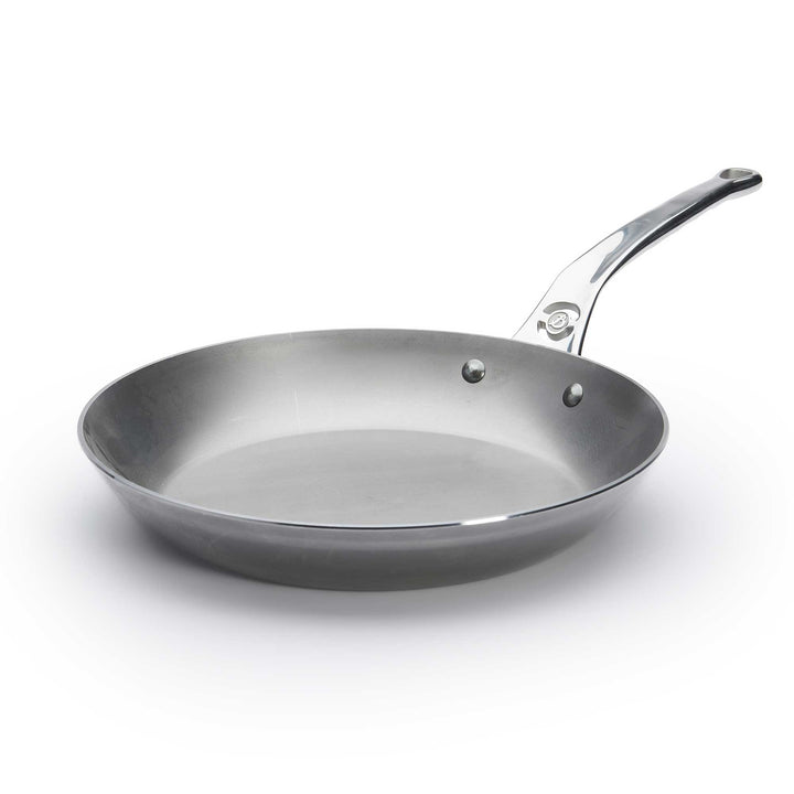 DE BUYER padella di ferro a prova di forno MINERAL B PRO 28 cm acciaio al carbonio con manico in acciaio inox