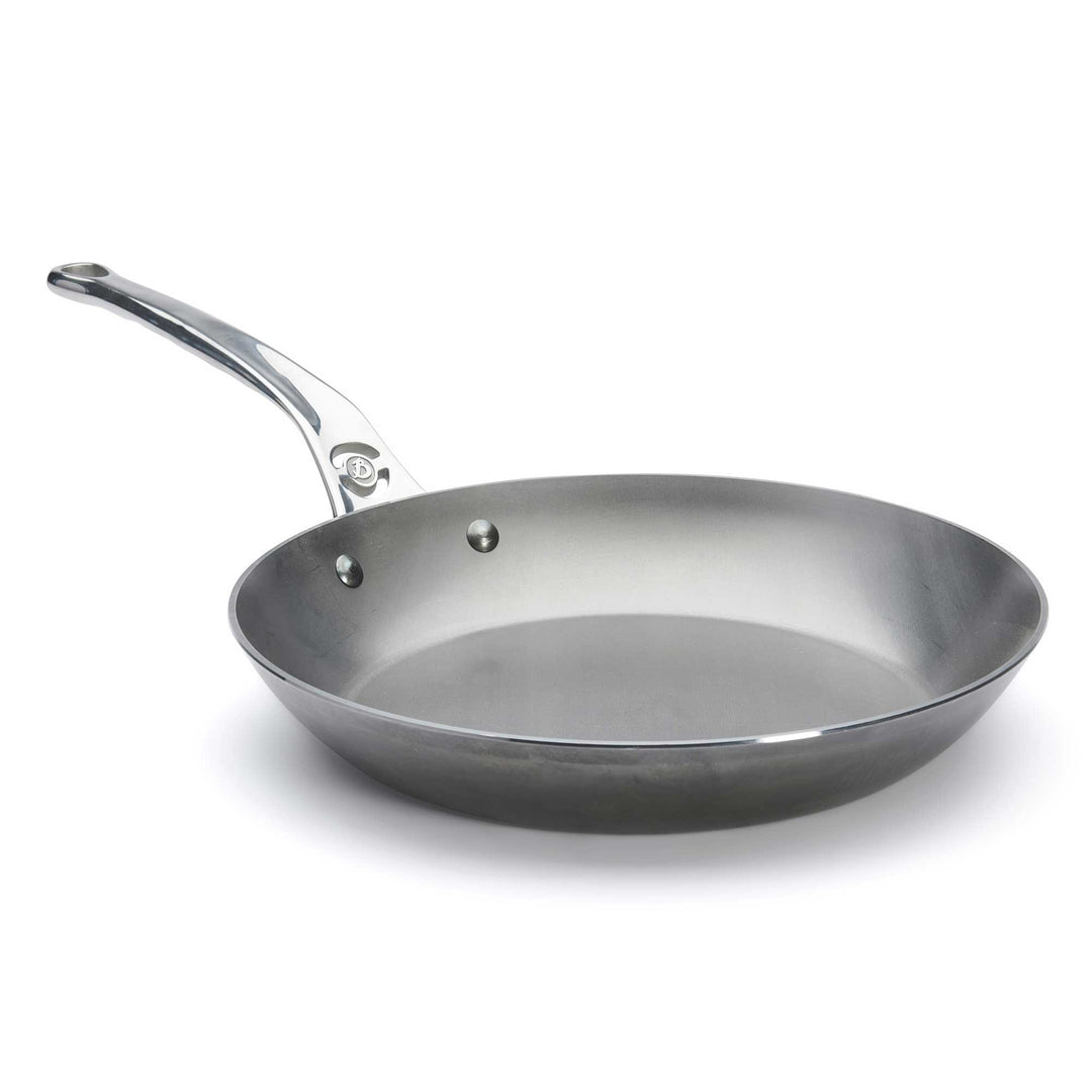 DE BUYER padella di ferro a prova di forno MINERAL B PRO 28 cm acciaio al carbonio con manico in acciaio inox