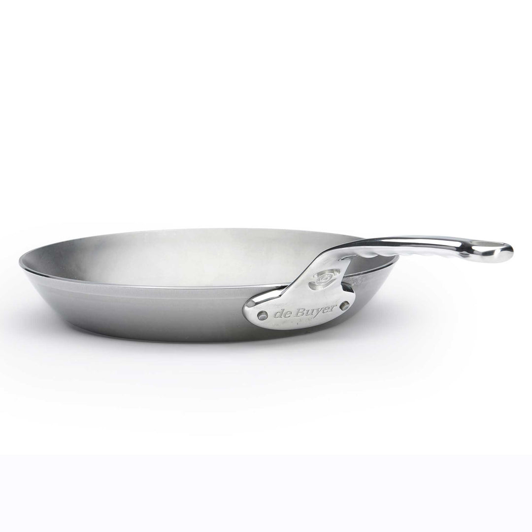 DE BUYER padella di ferro a prova di forno MINERAL B PRO 28 cm acciaio al carbonio con manico in acciaio inox
