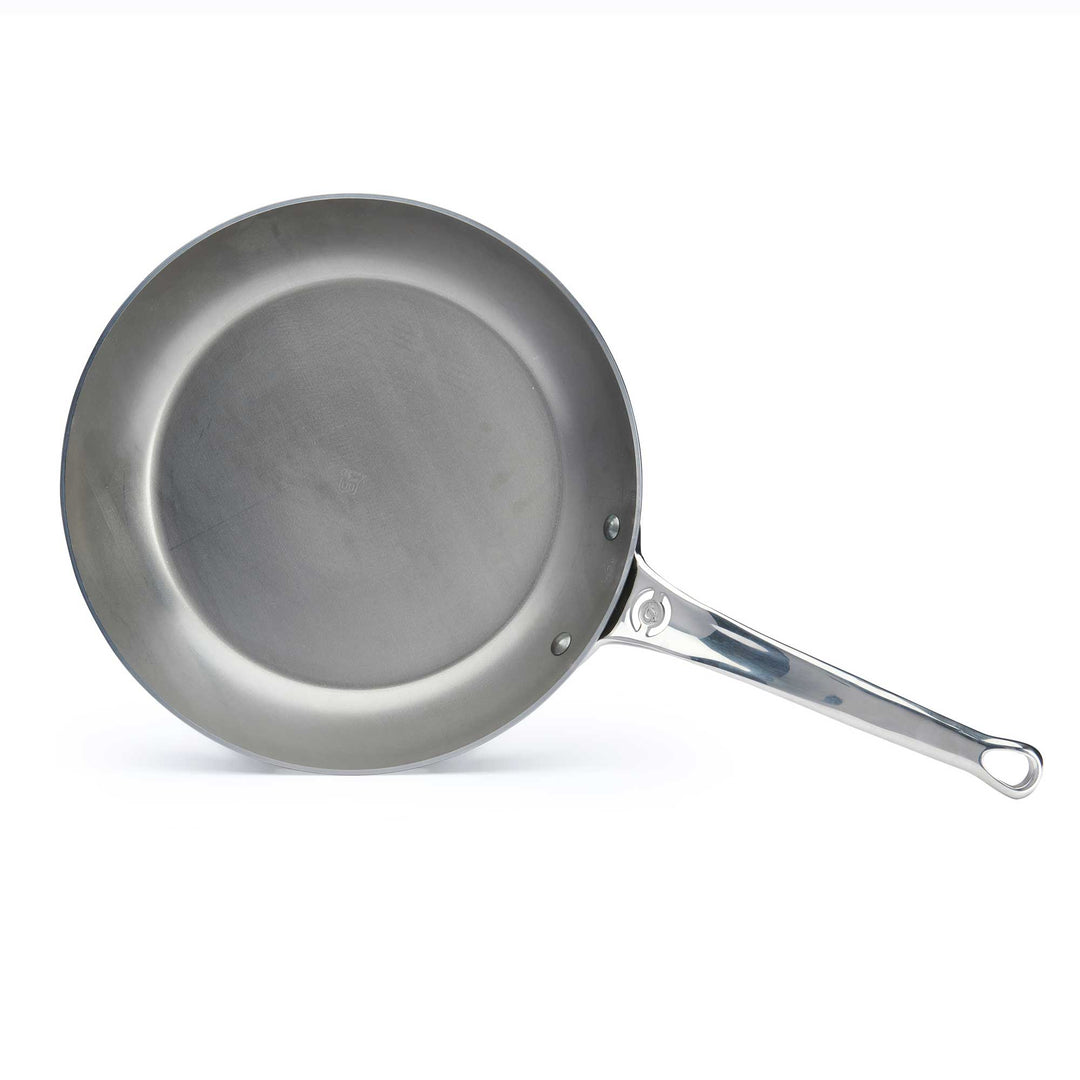 DE BUYER padella di ferro a prova di forno MINERAL B PRO 28 cm acciaio al carbonio con manico in acciaio inox