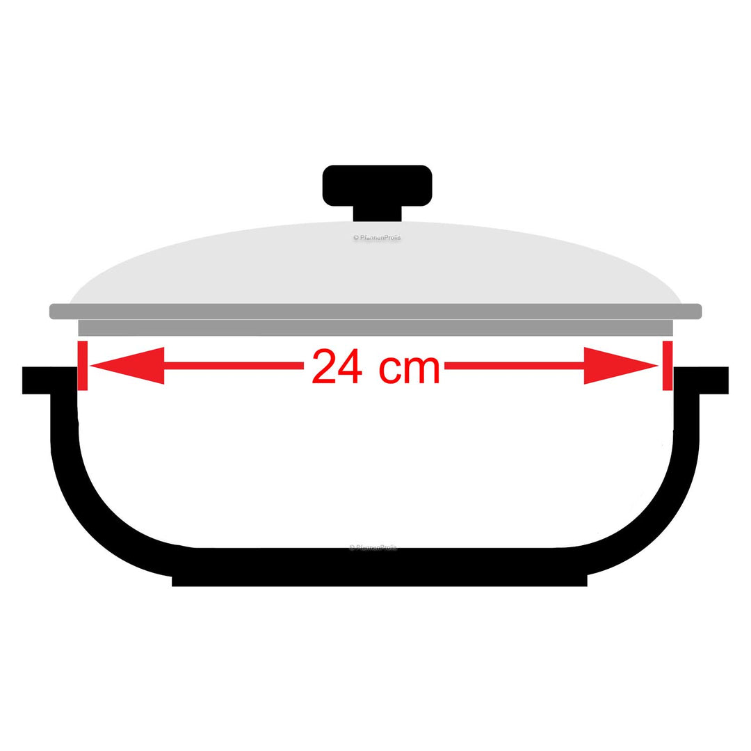 BARAZZONI Edelstahldeckel 24 cm