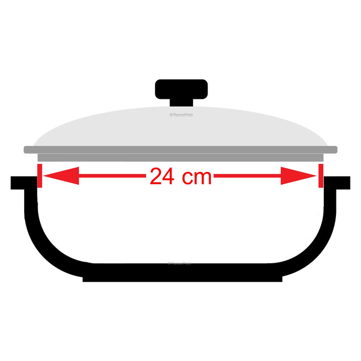 BARAZZONI Edelstahldeckel 24 cm