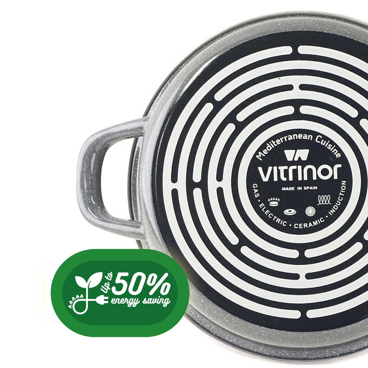 VITRINOR low casserole K2 20 cm steel enamel non-stick pan