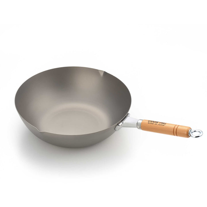 YOSHIKAWA Titan Wok TAI 30 cm Titanium super leichte Wokpfanne aus Japan