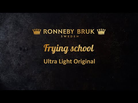 RONNEBY BRUK Gusseisen Bratpfanne ULTRA LIGHT ORIGINAL 20 cm mit Silikongriff, schon eingebrannt