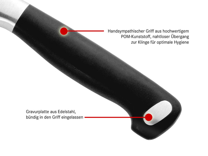 BURGVOGEL Solingen Tourniermesser MASTER LINE 7 cm geschmiedet Gravurplatte