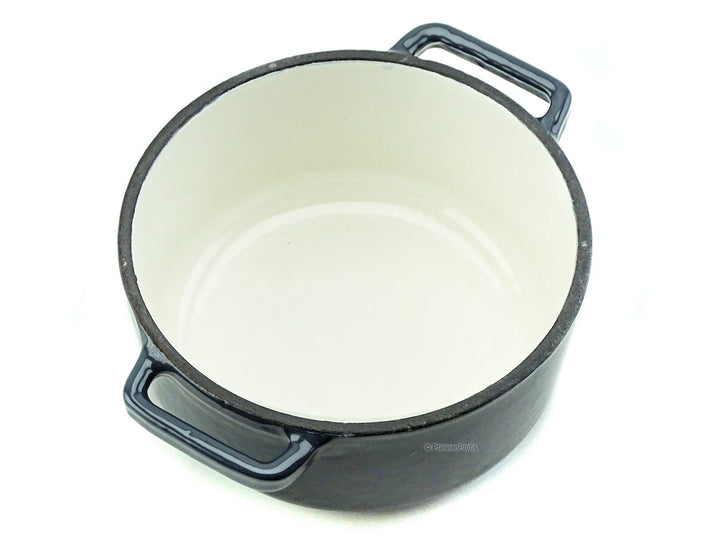 CS KOCHSYSTEME Gusseisen Mini Topf XANTEN 10 cm mit Deckel Emaille SCHWARZ