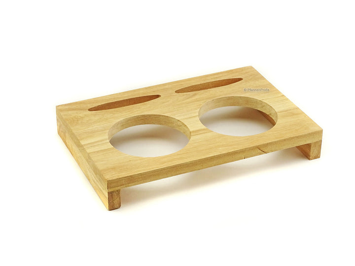 CS KOCHSYSTEME Servierbrett aus Holz für 2 XANTEN Mini Töpfe