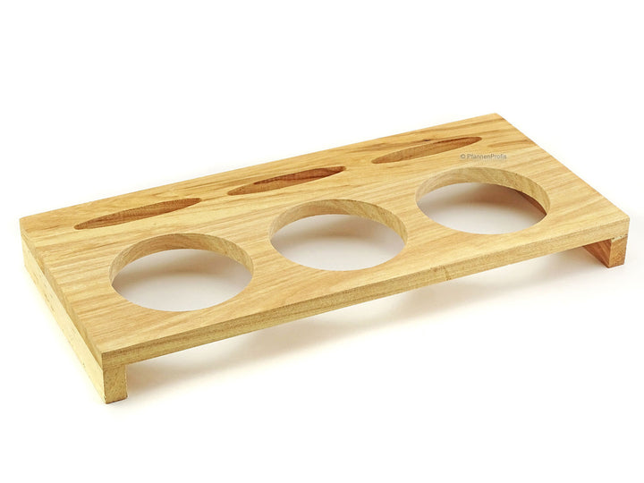 CS KOCHSYSTEME Servierbrett aus Holz für 3 XANTEN Mini Töpfe