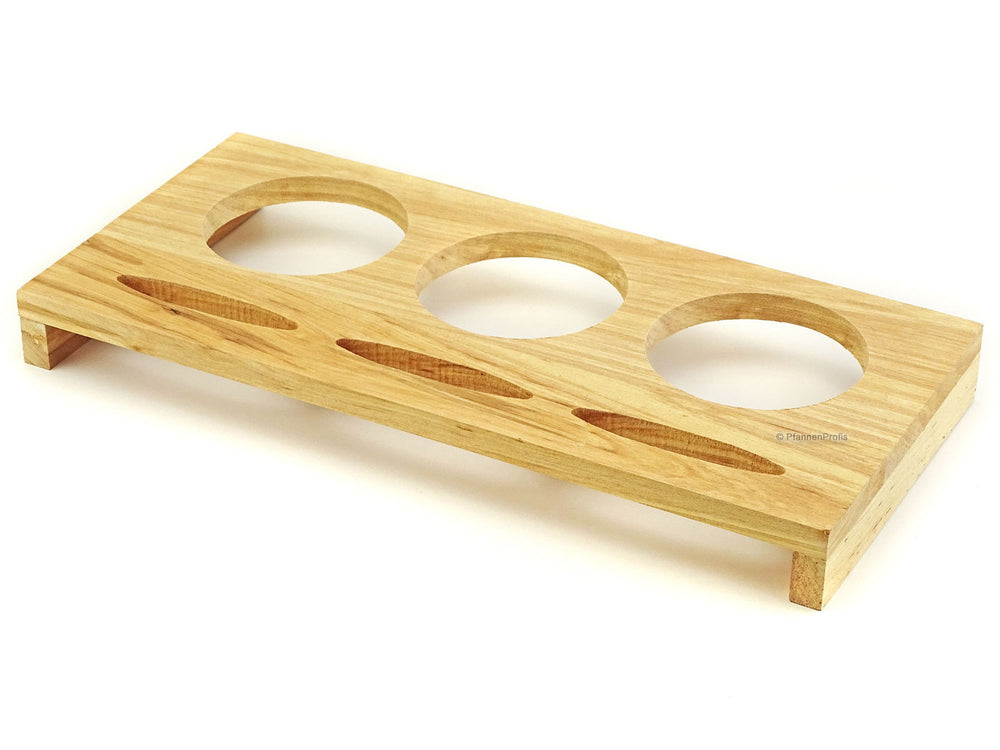 CS KOCHSYSTEME Servierbrett aus Holz für 3 XANTEN Mini Töpfe
